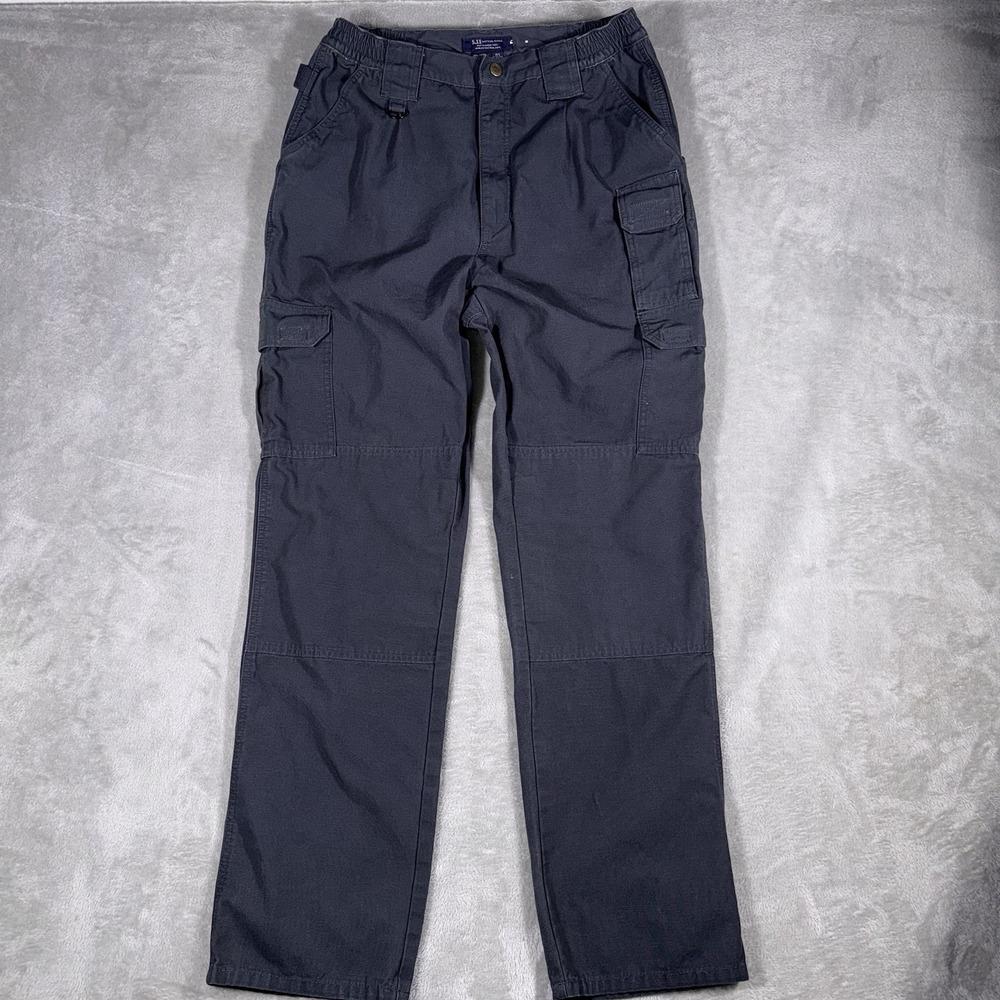 5.11 Tactical Series Pants Mens 32x34 Blue Cargo Canvas Straight Leg